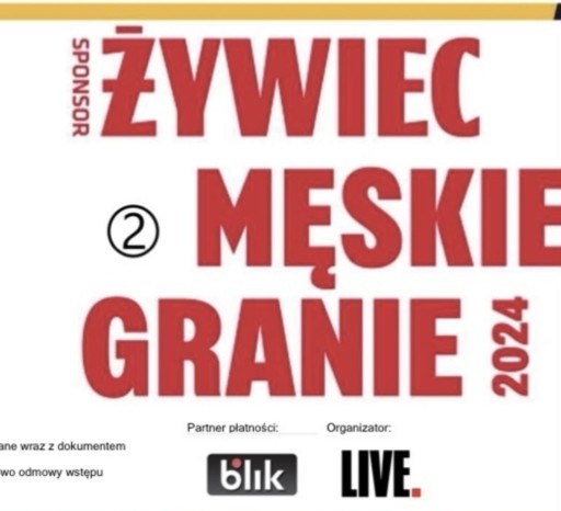 Zdjęcie oferty: Karnet Męskie Granie - Żywiec - po cenie zakupu