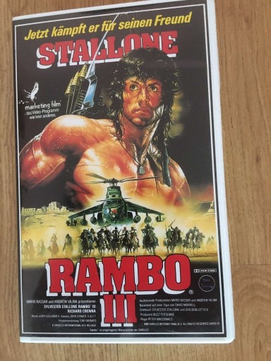 Zdjęcie oferty: Rambo3 Sylwester Stallone vhs video 2000