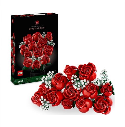 Zdjęcie oferty: Walentynkowy Bukiet Róż Lego dla Kobiet ZESTAW HIT