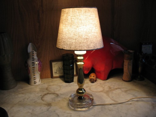 Zdjęcie oferty: lampka nocna metal szkło