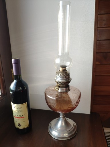 Zdjęcie oferty: Stara francuska lampa naftowa nr 97