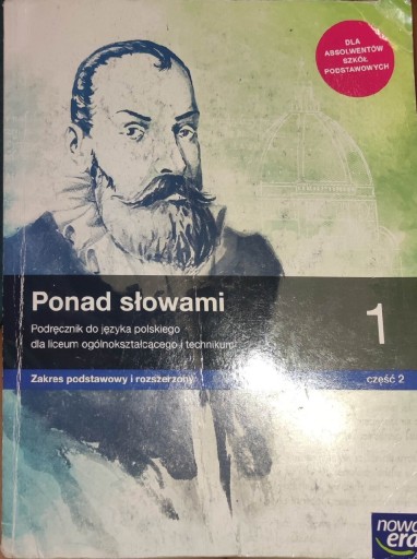 Zdjęcie oferty: Podręcznik do języka polskiego Ponad słowami1część