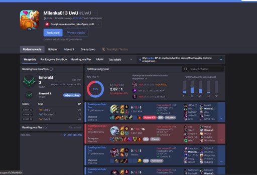 Zdjęcie oferty: KONTO LOL League of Legend EUW EMERALD 3 30LP | FULL ACCESS