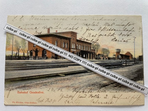 Zdjęcie oferty: Piława Górna Gnadenfrei Bahnhof Dzierżoniów  1906r