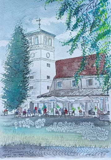 Zdjęcie oferty: Zamek na skale Trzebieszowice - akwarela 