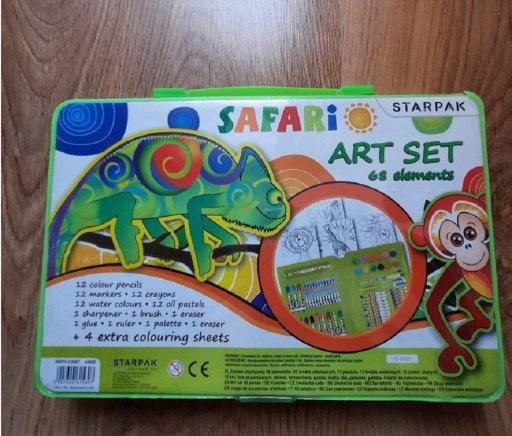 Zdjęcie oferty: Zestaw artystyczny Safari Starpak, 68 elementów 