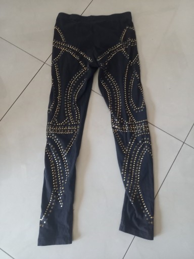 Zdjęcie oferty: Legginsy z ćwiekami s 36