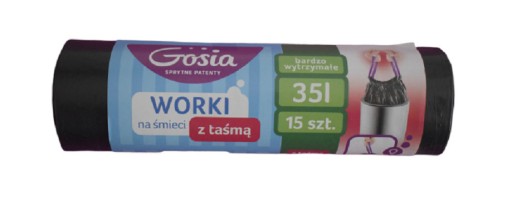 Zdjęcie oferty: GOSIA WORKI NA ŚMIECI LD 35L 15SZT Z TAŚMĄ MOCNE