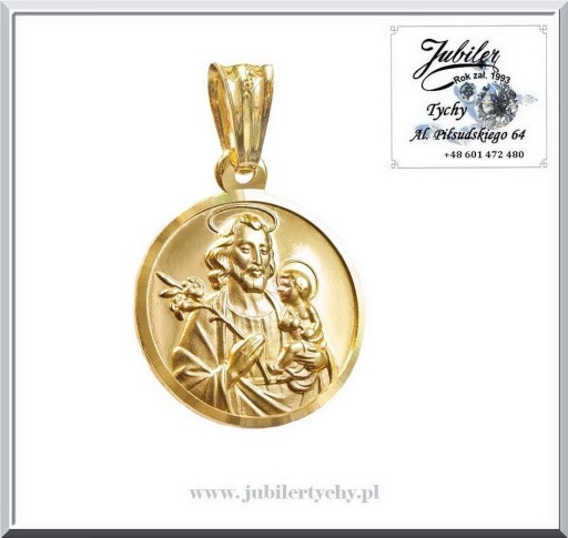 Zdjęcie oferty: Złoty medalik święty Antoni z Padwy, Padewski 