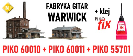 Zdjęcie oferty: PIKO 60010 + 60011 - fabryka gitar Warwick + klej
