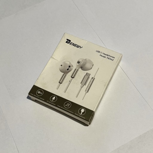 Zdjęcie oferty: Słuchawki przewodowe douszne BENEWY ME542 USB-C