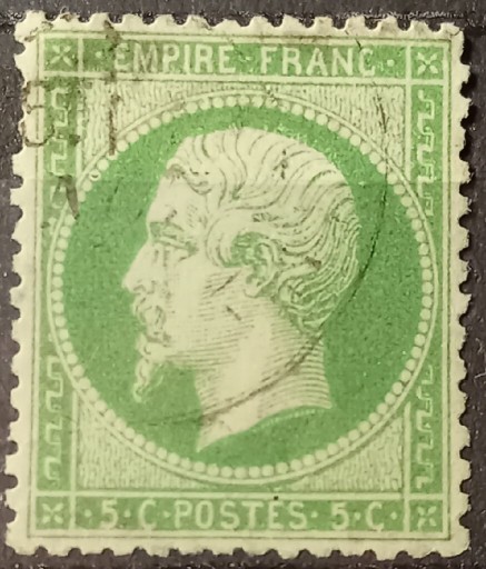 Zdjęcie oferty: Znaczek pocztowy Francja z 1862/71 Cesarz Napoleon