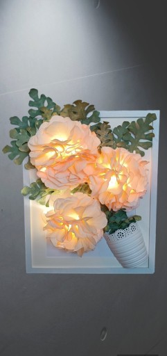 Zdjęcie oferty:  Podświetlany obraz 3D  Kwiaty 
