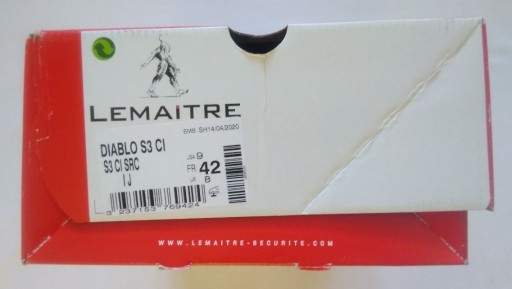 Zdjęcie oferty: Buty robocze Lemaitre Diablo S3, r. 42, NOWE