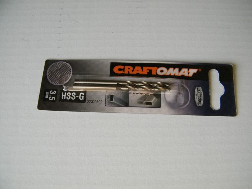 Zdjęcie oferty: wiertło do metalu Craftomat HSS-G o średnicy 3,5 mm 2 szt.
