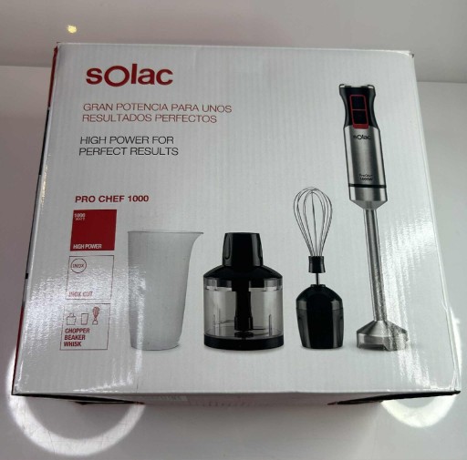 Zdjęcie oferty: Blender ręczny Solac Pro Chef, 1200 W, z akcesoriami, czarny