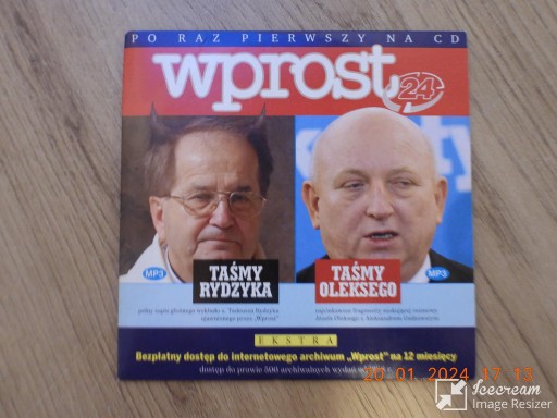 Zdjęcie oferty: WPROST: Taśmy Rydzyka i Taśmy Oleksego - płyta CD