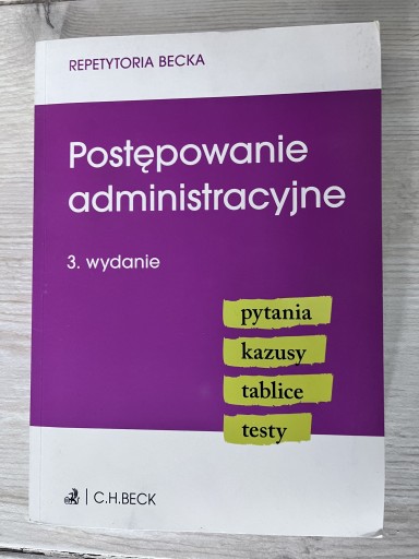 Zdjęcie oferty: Postępowanie administracyjne - kazusy, pytania…