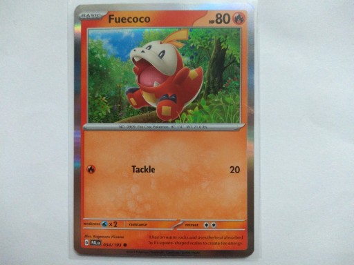 Zdjęcie oferty: Karta Pokemon Fuecoco PAL 034 Holo