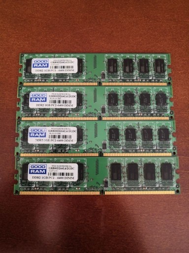 Zdjęcie oferty: Pamięć GOOD RAM 4x1GB DDR2 800MHz