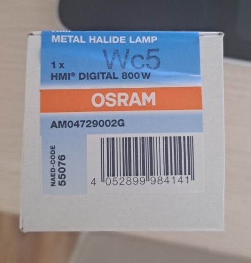 Zdjęcie oferty: Żarówka OSRAM HMI DIGITAL 800W