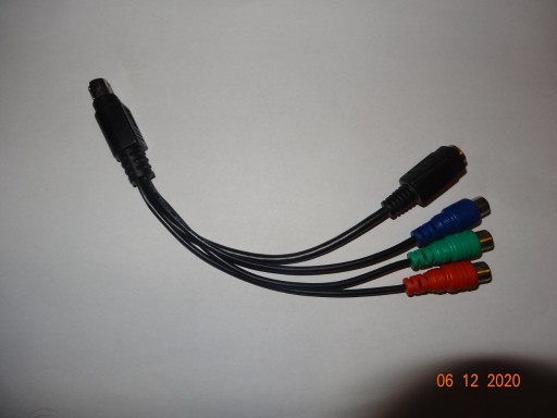 Zdjęcie oferty: Kabel połączeniowy Redukcja 7 pin S-Video wtyk–3RC