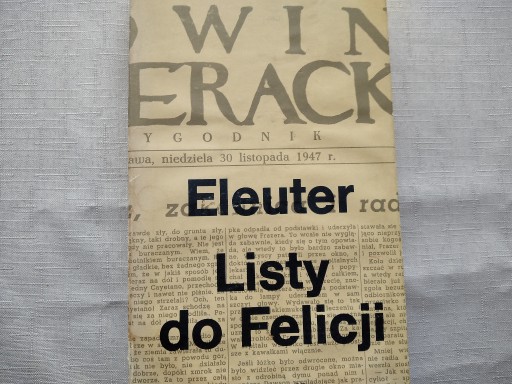 Zdjęcie oferty: ELEUTER - LISTY DO FELICJI