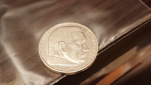 Zdjęcie oferty: 2 Marki Hindenburg III Rzesza1937 G. Srebro Stan