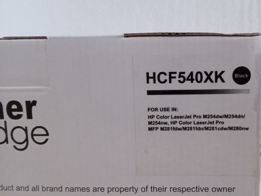 Zdjęcie oferty: Toner czarny HCF540XK