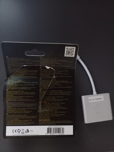 Zdjęcie oferty: Adapter 3w1 typ USB C przejściówka HDMI 4K