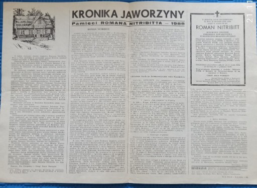 Zdjęcie oferty: Kronika Jaworzyny - 1988 - R. Nitribitt