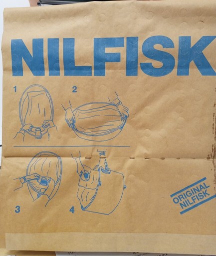 Zdjęcie oferty: Worek papierowy Nilfisk odkurzacz duży 