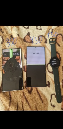 Zdjęcie oferty: Samsung notę 20 ultra 5 g  2 szt. Smart watch 4 