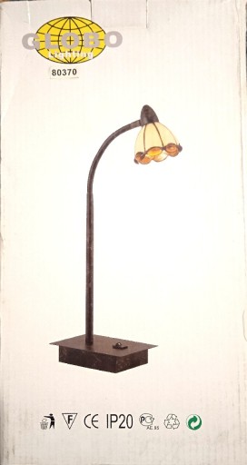 Zdjęcie oferty: Lampa stołowa nocna witrażowa GLOBO