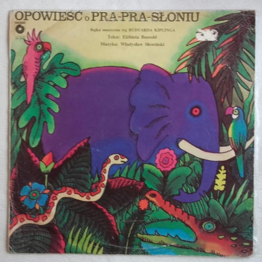 Zdjęcie oferty: Bajka muzyczna, Opowieść o pra-pra słoniu, płyta winylowa 1987 r.