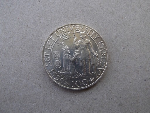 Zdjęcie oferty: Czechosłowacja 100 koron 1948  st.1