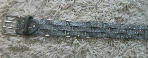 Zdjęcie oferty: pasek srebrny, błyszczący 