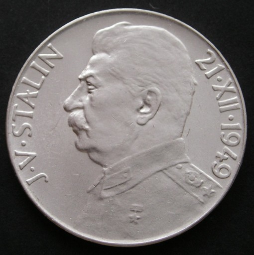 Zdjęcie oferty: Czechosłowacja 50 koron 1949 - Stalin - srebro 