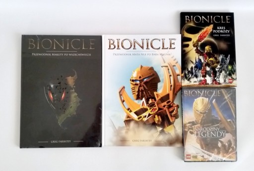 Zdjęcie oferty: LEGO BIONICLE 3 książki + DVD Narodziny Legendy