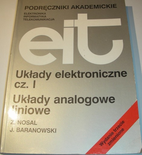 Zdjęcie oferty: Układy elektroniczne 1 Układy analogowe liniowe Nosal