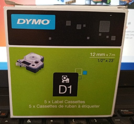 Zdjęcie oferty: Dymo D1 12 mm x 7 m