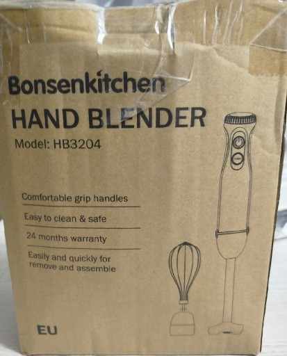Zdjęcie oferty: BONSENKITCHEN HAND BLENDER MODEL:HB3204 BLENDER RĘCZNY 