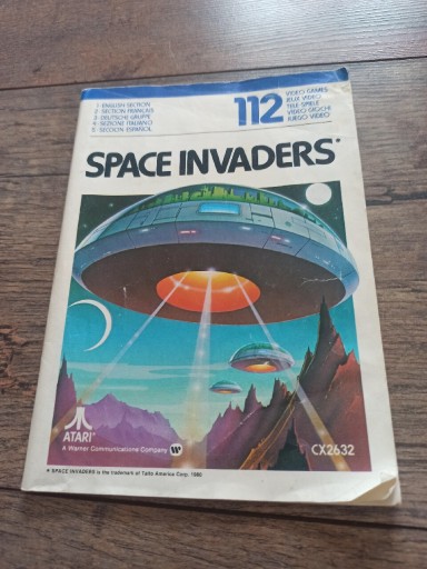 Zdjęcie oferty: Atari instrukcja do gry space invaders 1987 