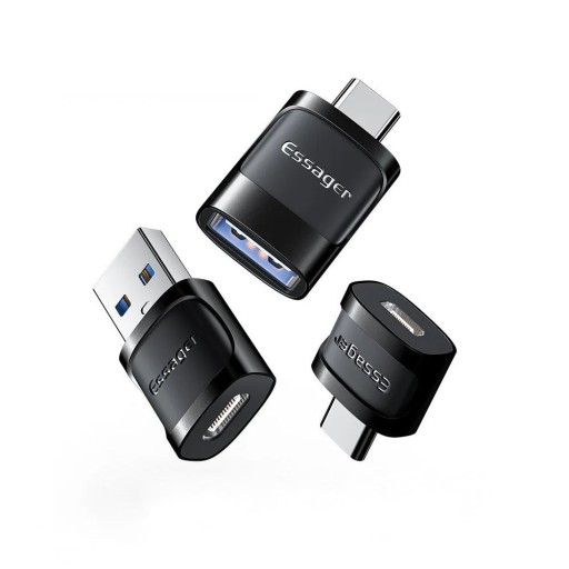 Zdjęcie oferty: Komplet 3 Przejściówek Adapterów Essager USB-C USB