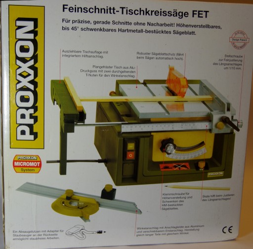 Zdjęcie oferty: PROXXON FET 27070 tarczowa piła stołowa + 6 tarcz