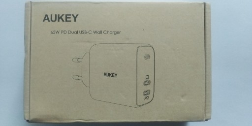 Zdjęcie oferty: Zasilacz sieciowy Aukey 2xUSB-C PD QC3 65W
