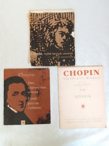 Zdjęcie oferty: Chopin nuty zestaw 3 