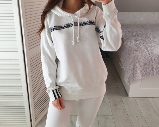 Zdjęcie oferty: Adidas originals biała bluza z kapturem bawełna S