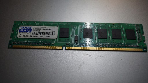 Zdjęcie oferty: Pamięć Ram GoodRam DDR3 4GB GR1333D364L9S/4G
