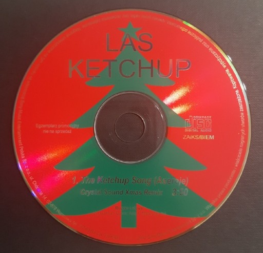 Zdjęcie oferty: LAS KETCHUP The Ketchup Song (Christmas Mix) PROMO